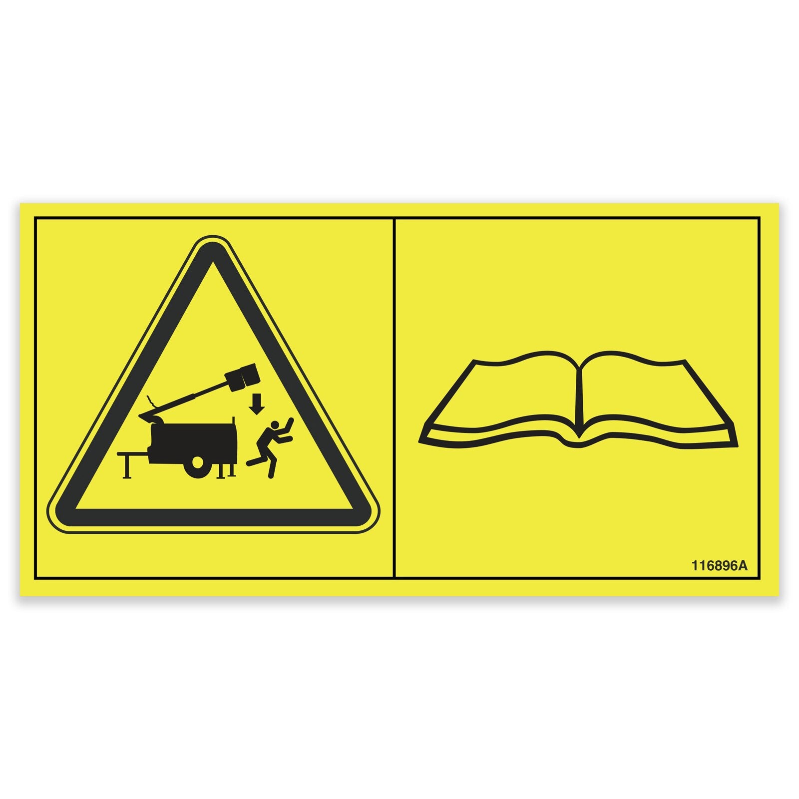 Genie 116896GT Collision Hazard Symbol | Reliable Equipment Parts