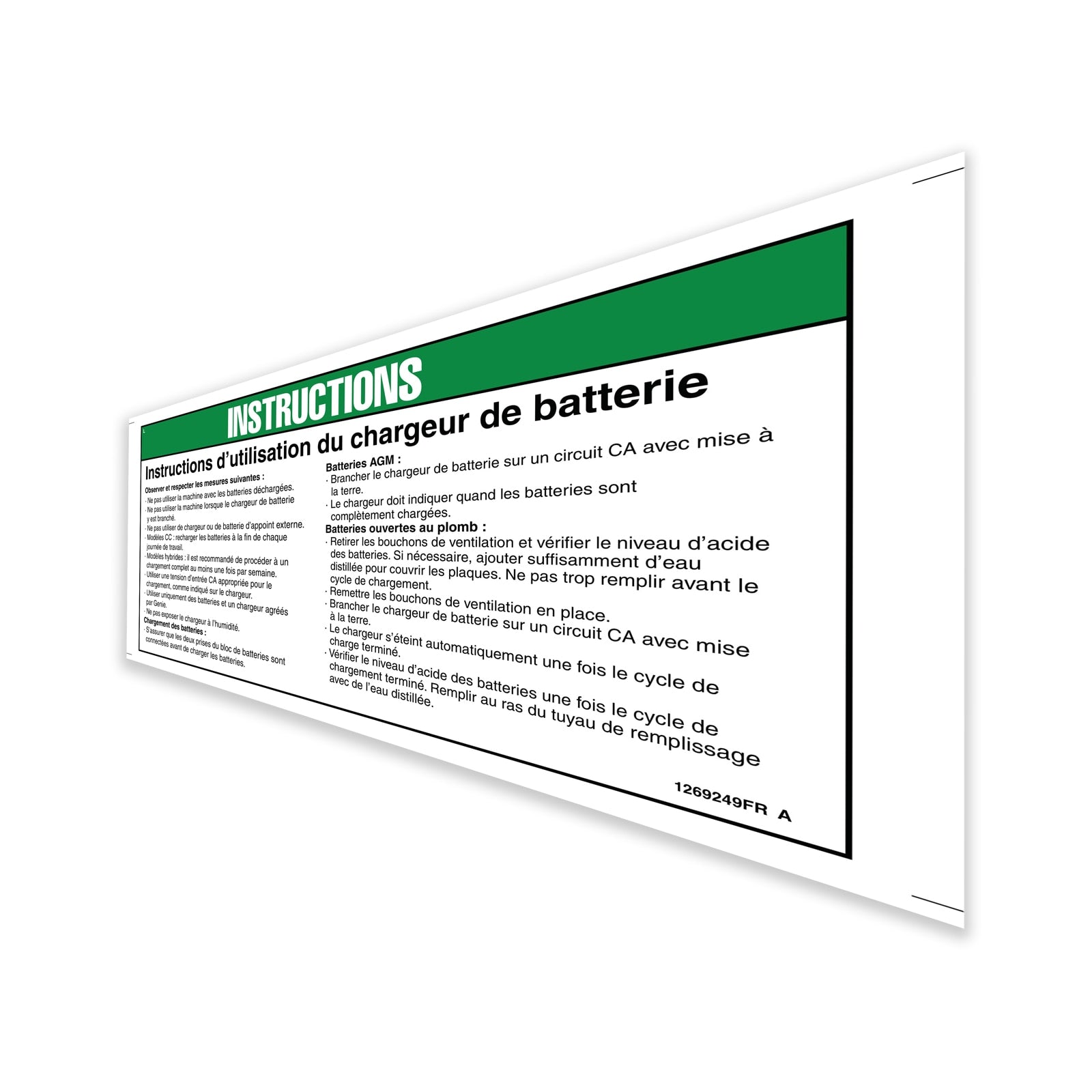OEM Genie 1269249FRGT product image 1