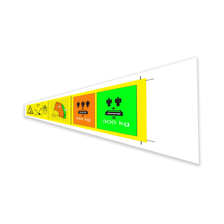 Genie 1289060GT DECAL, DANGER, CAPACITY, S-40 XC, SYMBOL
