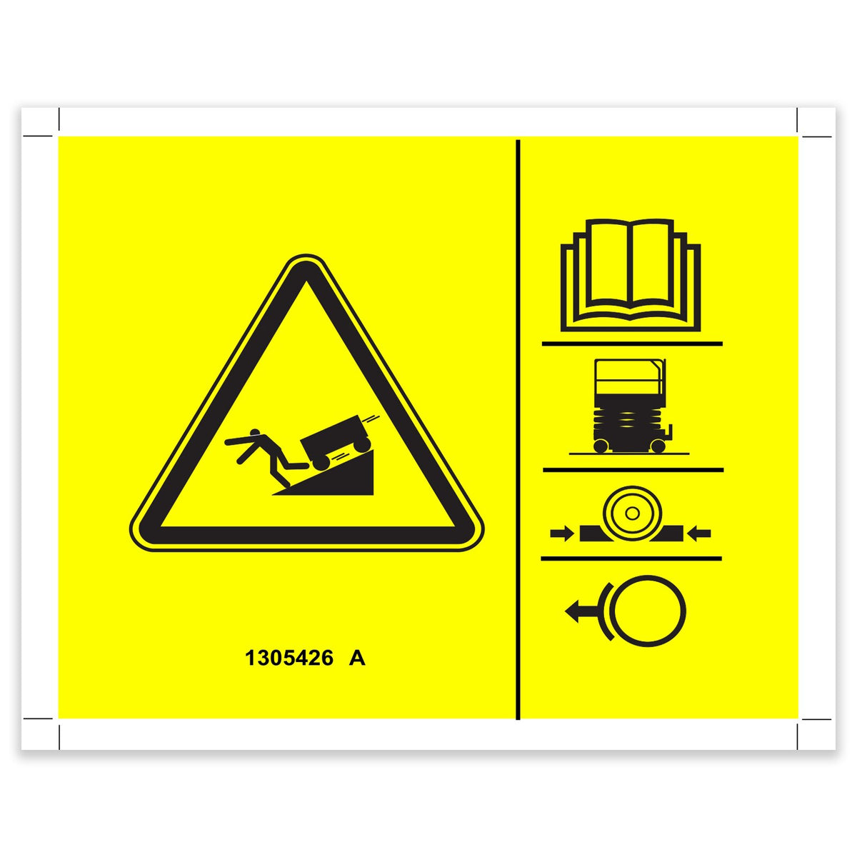 Rel Decals Genie 1305426GT Decal Symbol Brake Rel Safety, H | Reliable Equipment Parts
