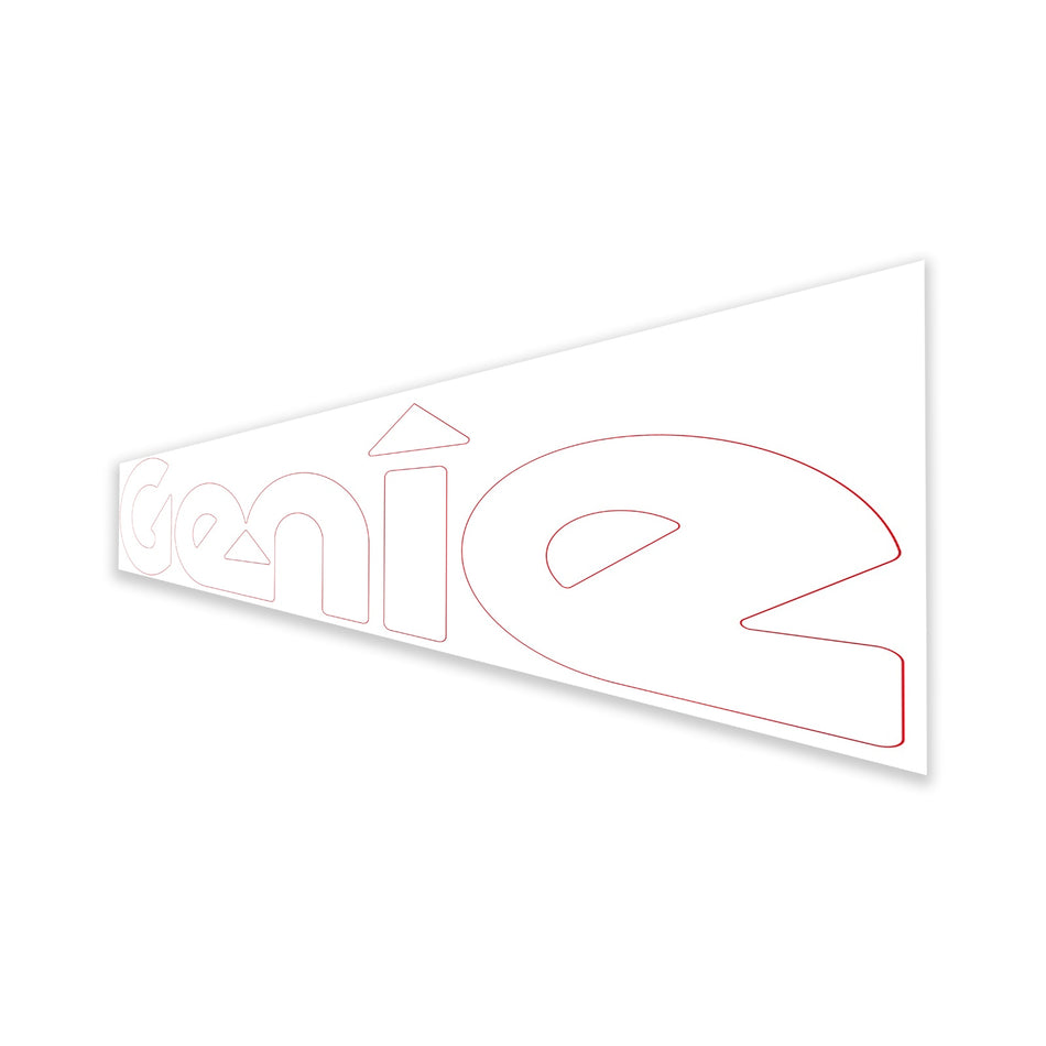 Genie 1330670GT DECAL, COSMETIC, GENIE, WHITE, 293 X 88 MM