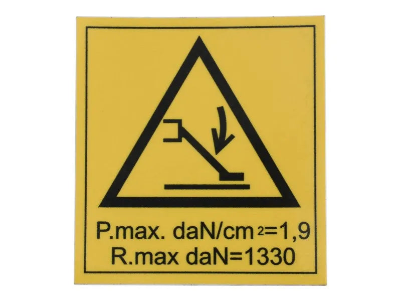 JLG Part # 1603940004 – Sticker