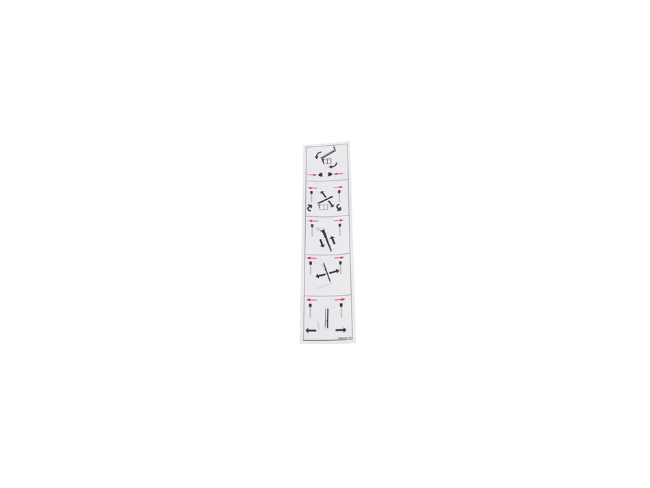JLG Part # 1608500018 – Sticker