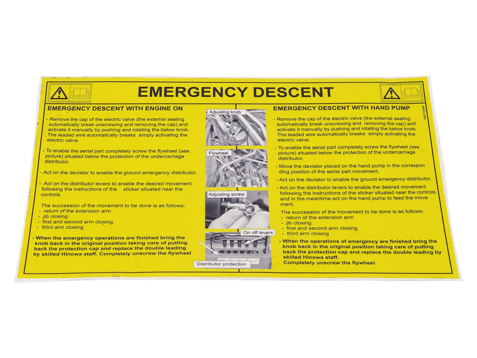 JLG Part # 1608710009 – Sticker