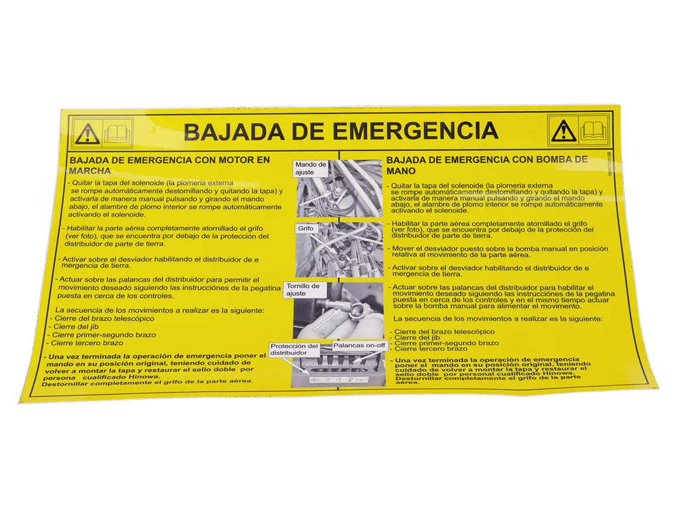 JLG Part # 1608710012 – Sticker Es