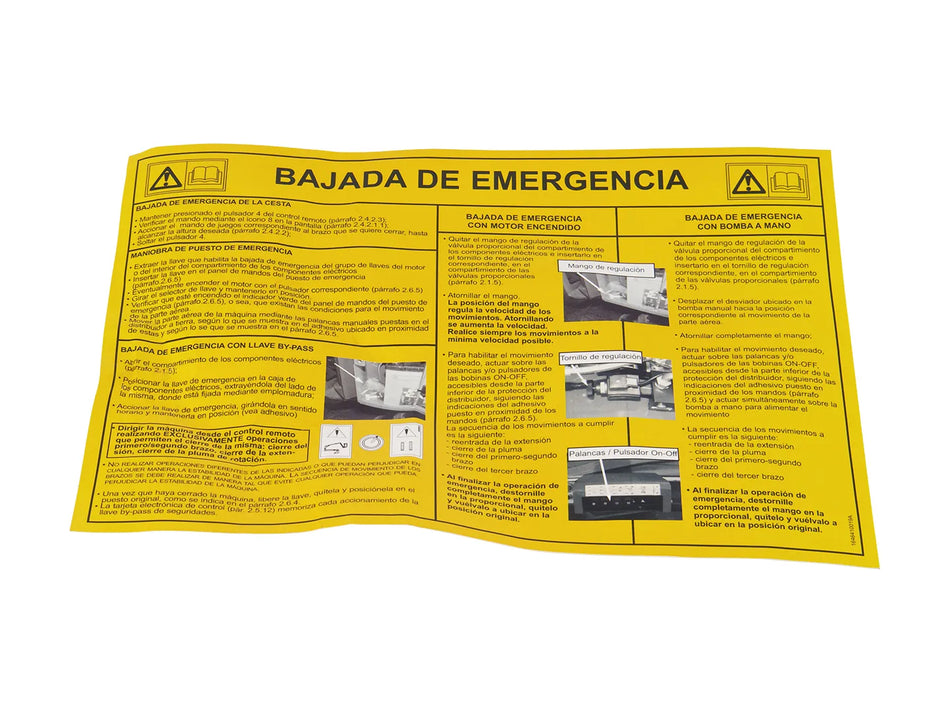 JLG Part # 1646410019 – Sticker Es