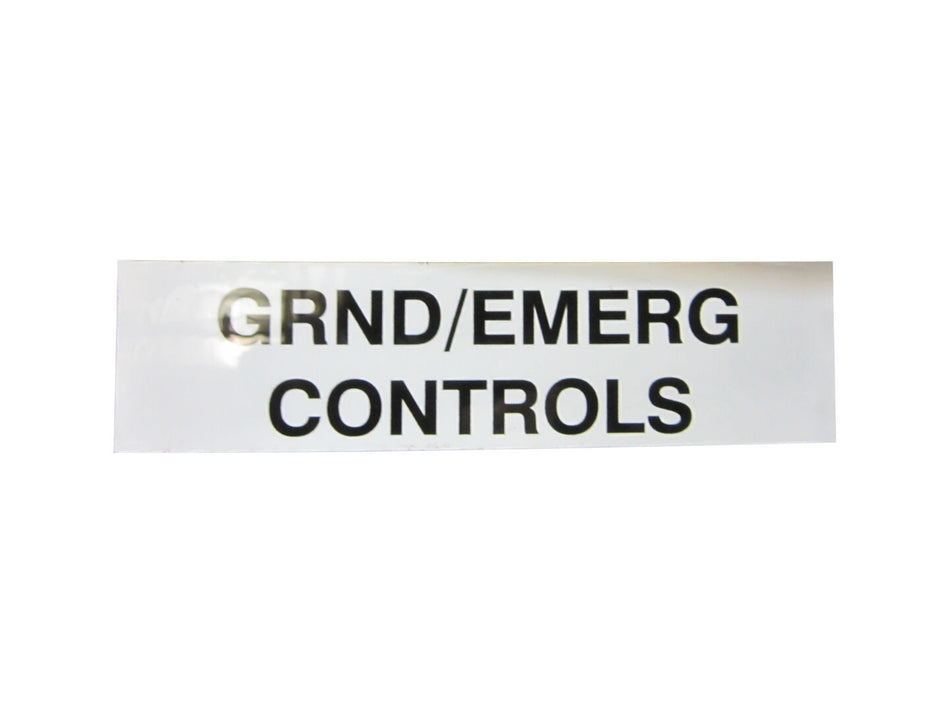 JLG Part # 1701122 -  Nameplate Grnd Control