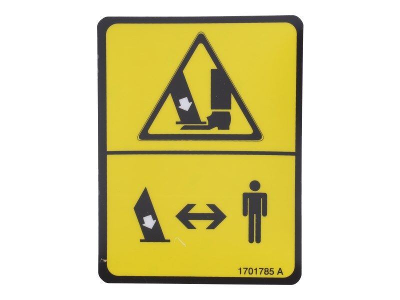 JLG Part # 1701785 – Decal, O/r Warning (Ce/Aus)