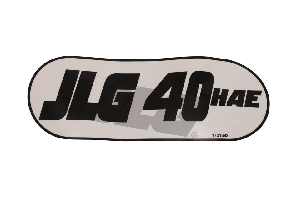 JLG Part # 1701893 -  Decal