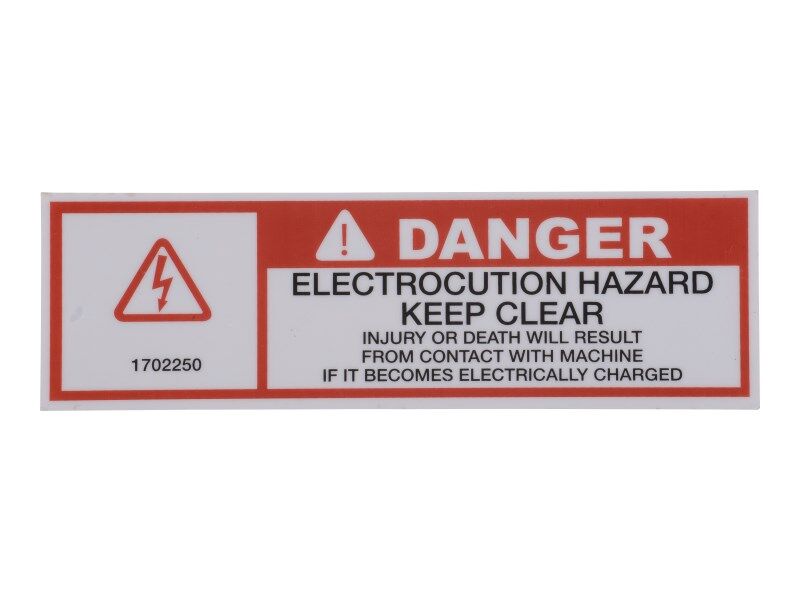 JLG Part # 1702250 – Decal