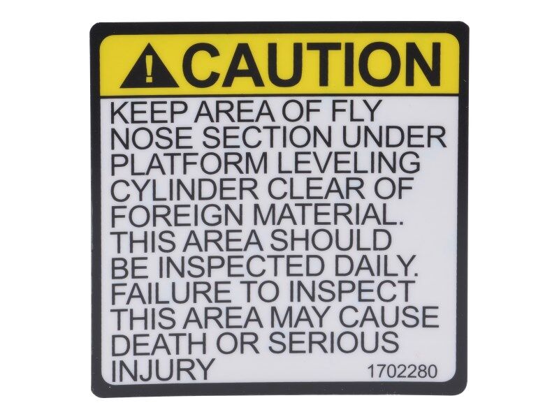 JLG Part # 1702280 – Decal