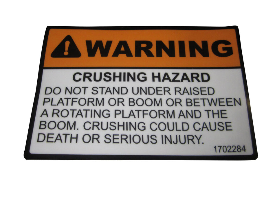 JLG Part # 1702284 – Decal