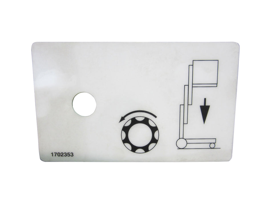 JLG Part # 1702353 -  Decal