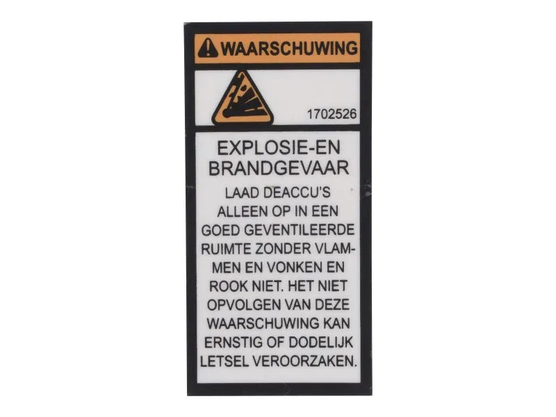 JLG Part # 1702526 – Decal