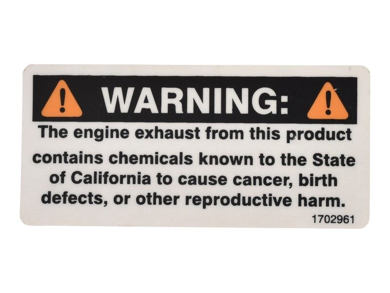 JLG Part # 1702961 – Decal, Warning Propel 65/gas