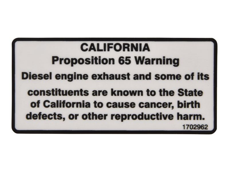 JLG Part # 1702962 – Decal, Warning Propel 65/dsl