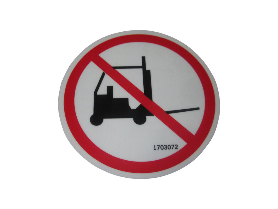 JLG Part # 1703072 – Decal, No Forklift
