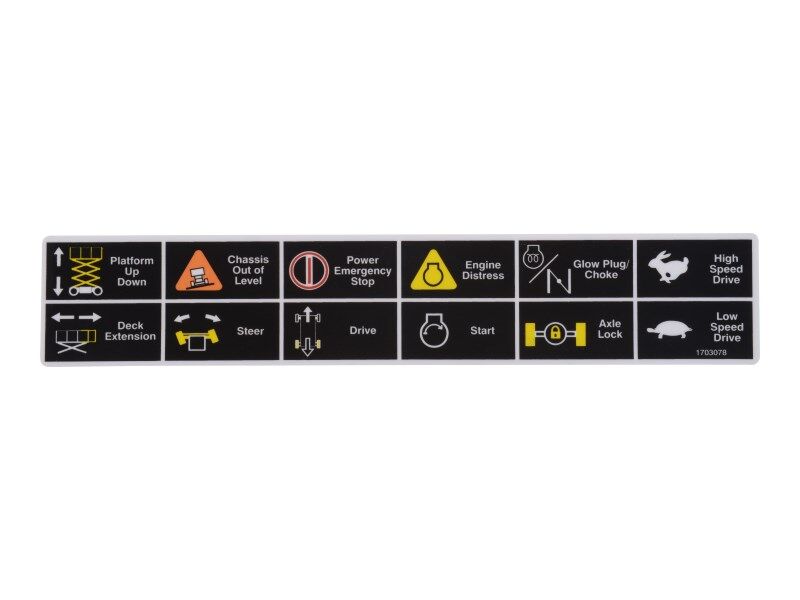JLG Part # 1703078 – Decal
