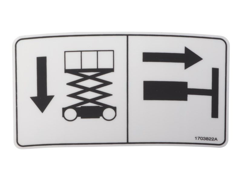 JLG Part # 1703822 – Decal