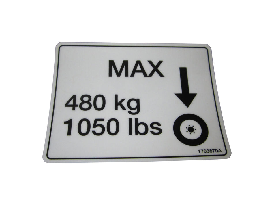 JLG Part # 1703870 – Decal