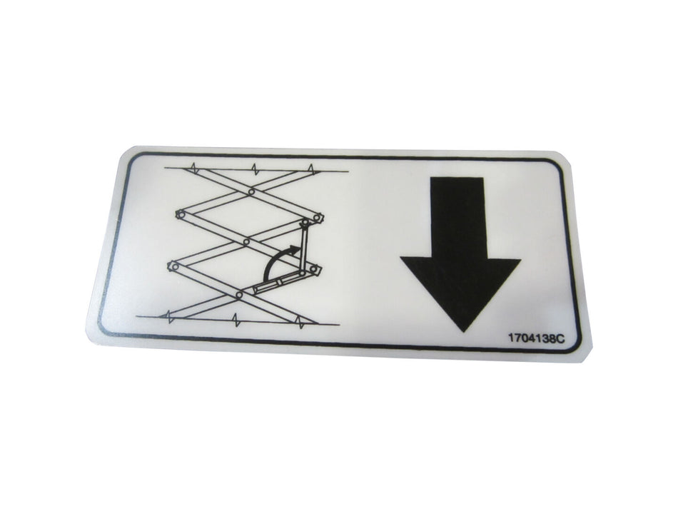 JLG Part # 1704138 – Decal Safety Propel