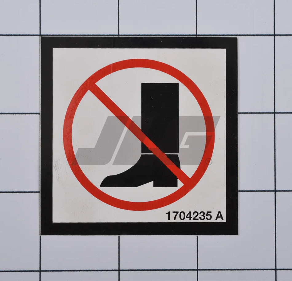 JLG Part # 1704235 – Decal, No Step