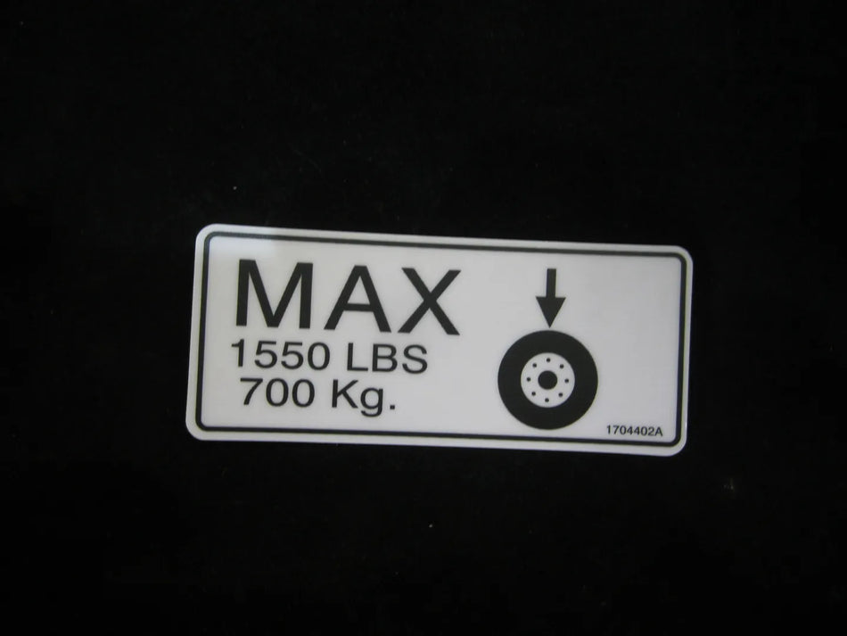JLG Part # 1704402 – Decal