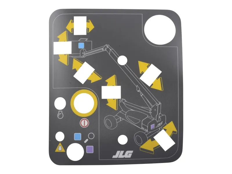 JLG Part # 1704443 -  Decal,m.t.b. Plate Aj