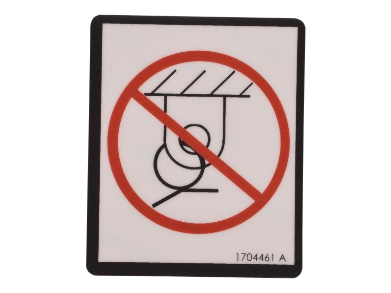 JLG Part # 1704461 -  Decal, No Tie Down