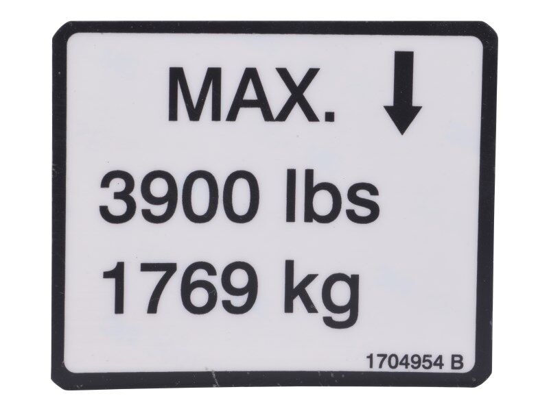 JLG Part # 1704954 – Decal