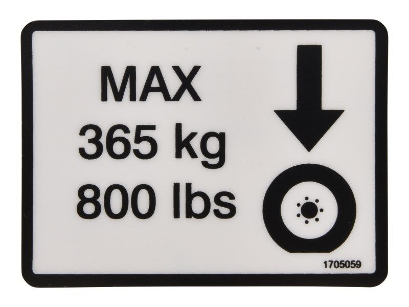 JLG Part # 1705059 – Decal