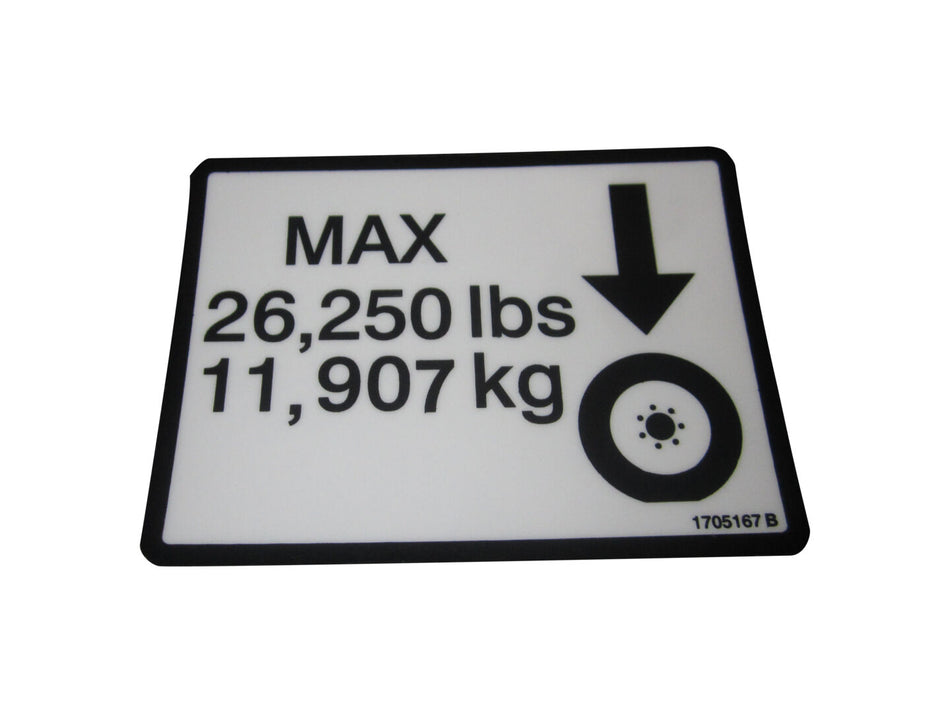 JLG Part # 1705167 – Decal