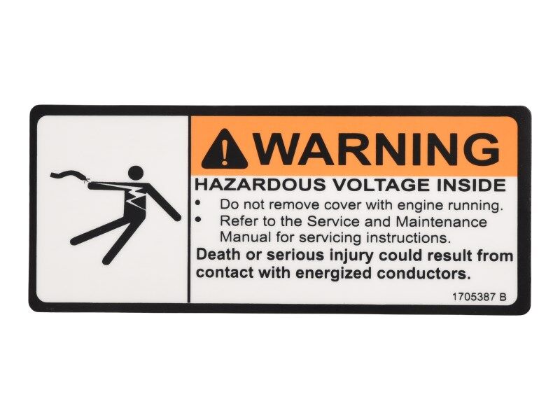 JLG Part # 1705387 – Decal, Danger High Voltage