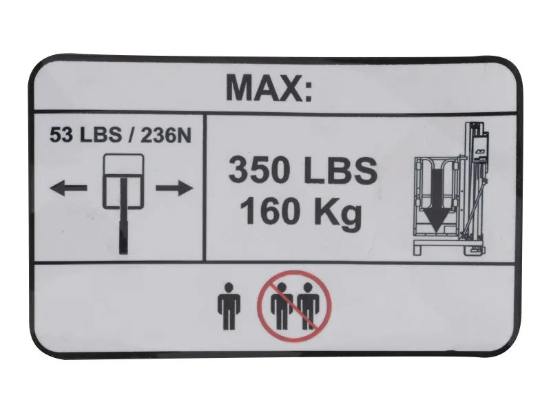 JLG Part # 1705635 – Decal