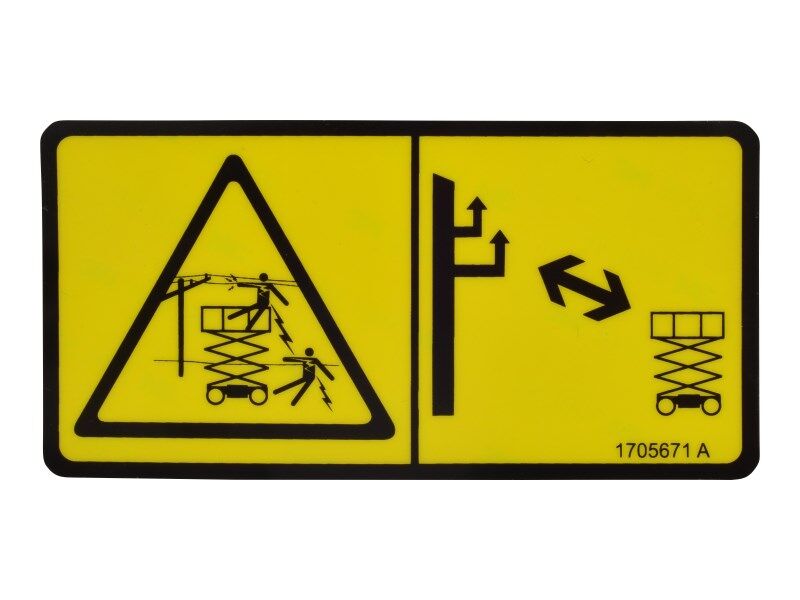JLG Part # 1705671 – Decal