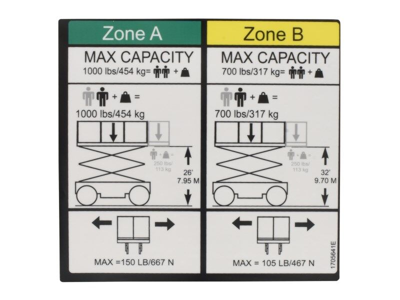 JLG Part # 1705941 – Decal