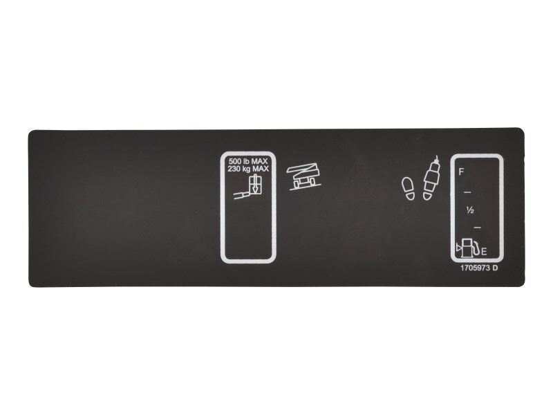 JLG Part # 1705973 – Decal, Platform Display 1250aj