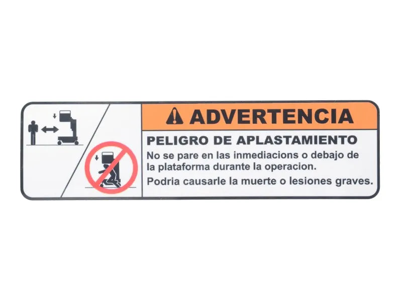 JLG Part # 1706082 -  Decal