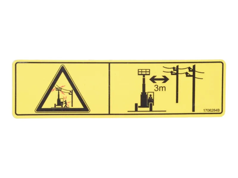 JLG Part # 1706284 -  Decal Electrocution Hazard