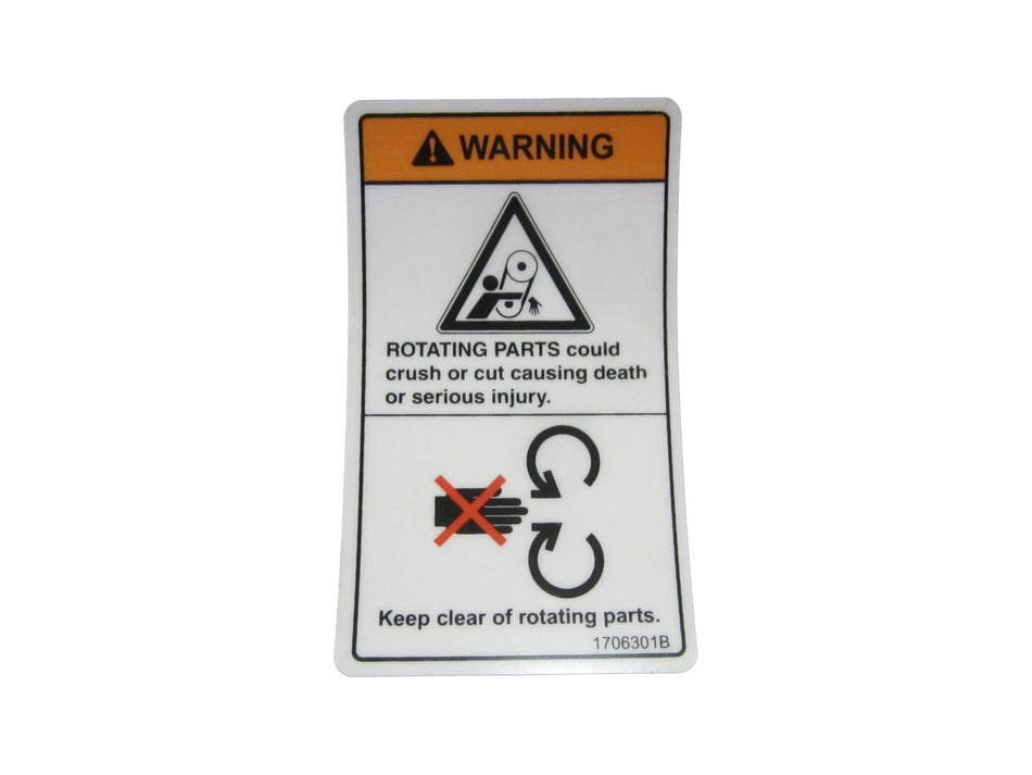JLG Part # 1706301 – Decal Moving Parts