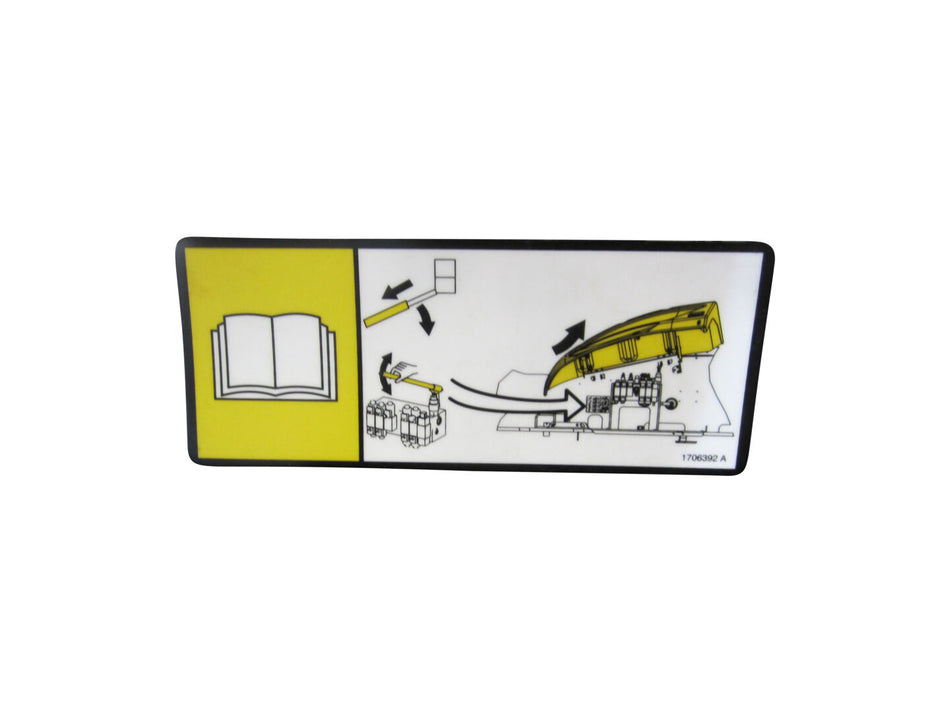 JLG Part # 1706392 -  Decal, Manual Descent Instruct