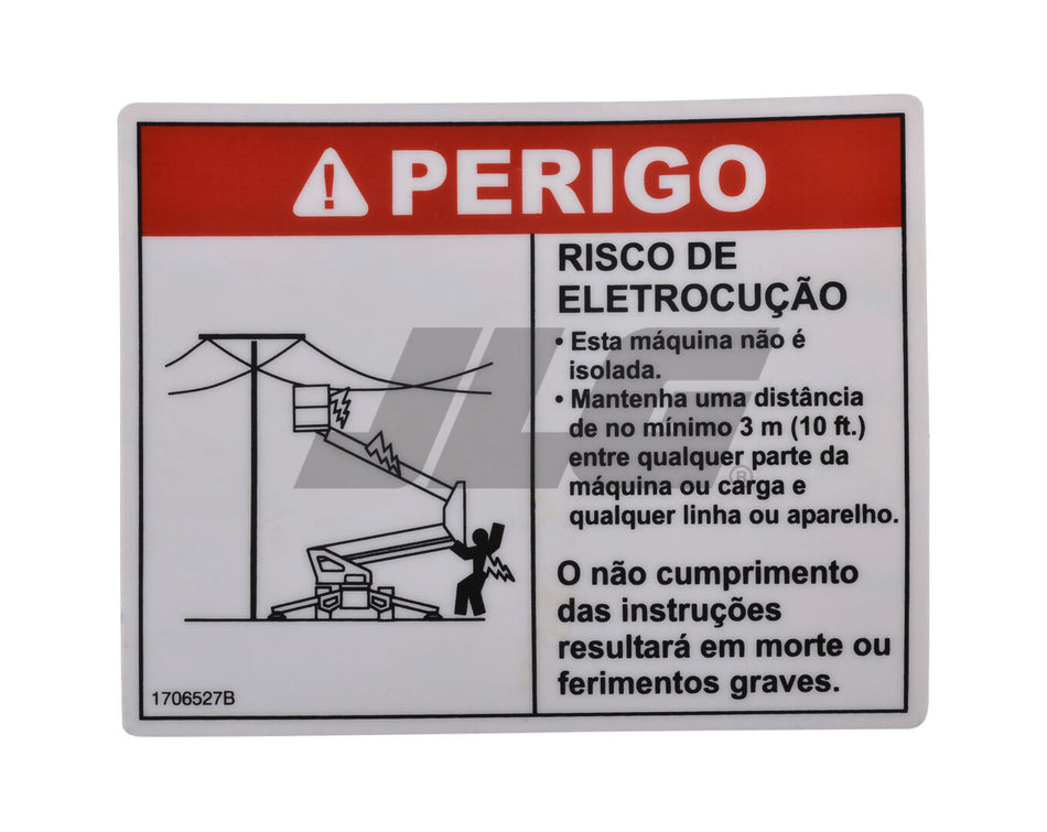 JLG Part # 1706527 -  Decal | Fits JLG ET350 / T350