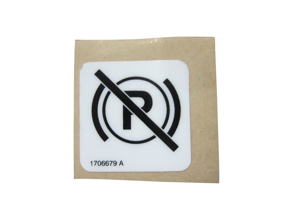 JLG Part # 1706679 – Decal, Brake Release