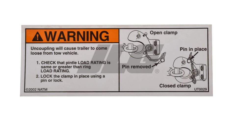 JLG Part # 1707076 – Decal