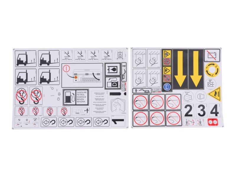 JLG Part # 17485000 -  Decal Kit X600aj
