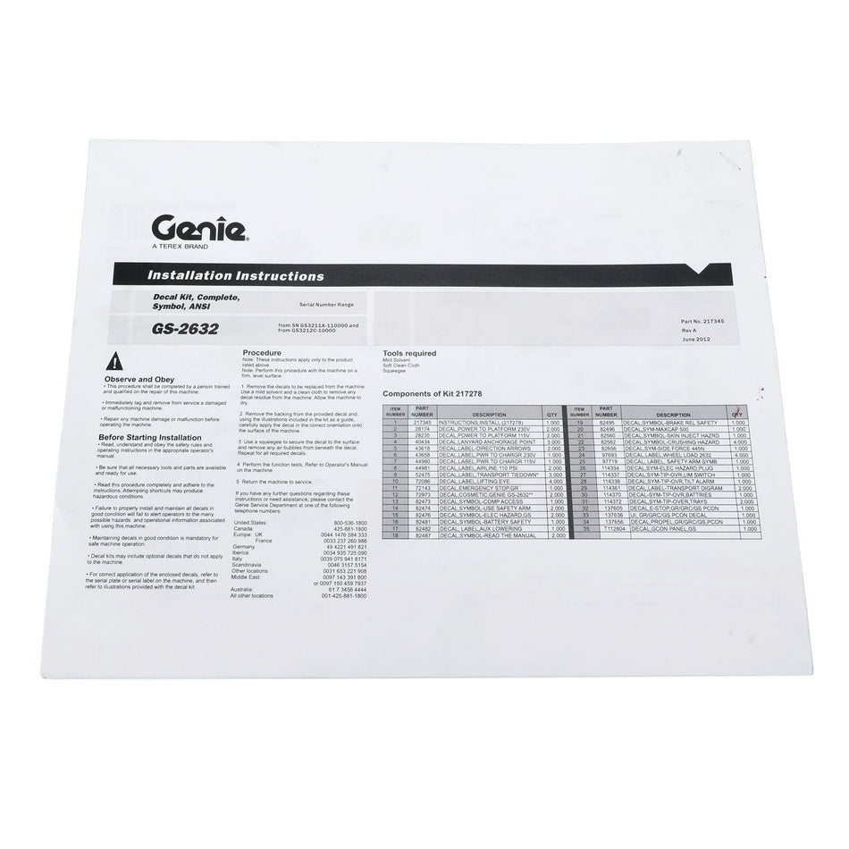 OEM Genie 217345GT product image 1