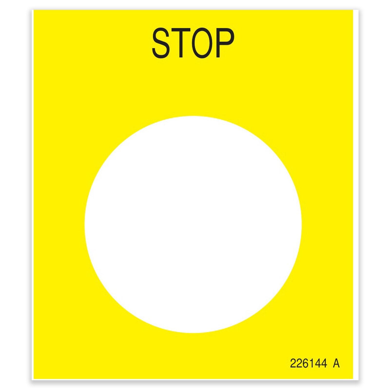 Genie 226144GT Decal,estop,pcon,shipyard | Reliable Equipment Parts