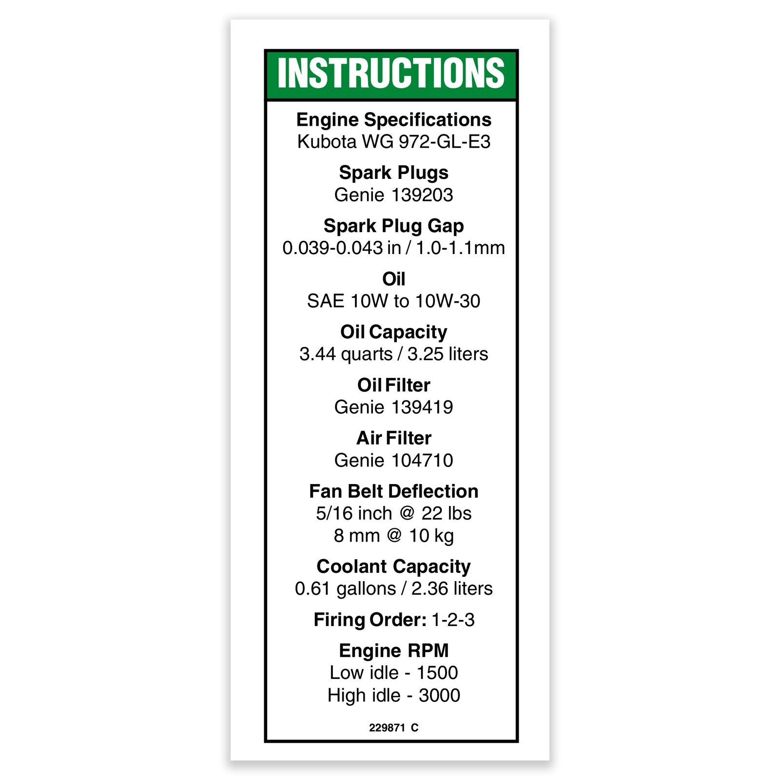 OEM Genie 229871GT product image 2
