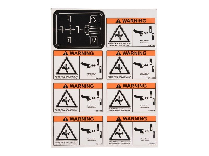 JLG Part # 2890227 – Service Kit Decal