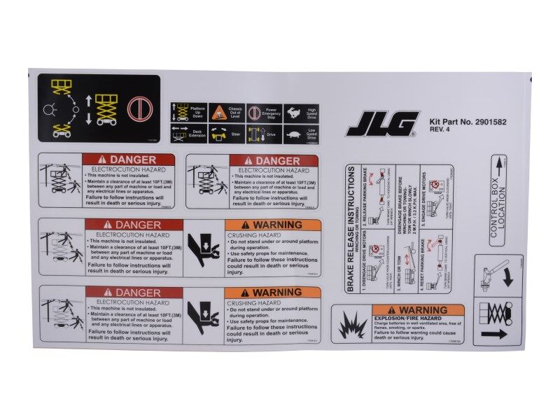 JLG Part # 2901582 -  Decal Kit